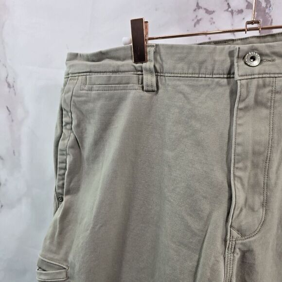 Duluth Pants Mens 38 X 34 Tan Brown Flex Ballroom Khakis Chino Standard Fit - Picture 2 of 11